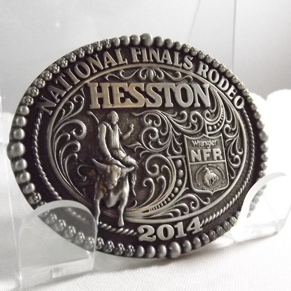 National Finals Rodeo Child's Buckle 2014 Hesston Commemorative Series Limited - Picture 3 of 9